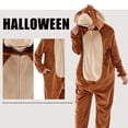 thumbnail image 4 of JUOLOET Unisex Adult Onesie Pajamas Donkey Animal One Piece Snug Fit Sleepwear Homewear（Brown Donkey,Small）, 4 of 6