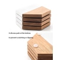 thumbnail image 3 of Wood Marble Coasters for Drinks, Modern Rustic Acacia Hexagon Coasters Set Decorative Coasters Bar Coasters for Living Room Coffee Wooden Table Beer Mug Christmas Housewarming Wedding Home Decor 4Pcs, 3 of 8