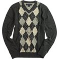 thumbnail image 1 of Tommy Hilfiger Eby Argyle suéter de punto con cuello en V para hombre, gris, grande Tommy Hilfiger  Tejer, 1 of 1