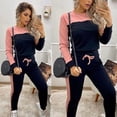 thumbnail image 1 of Conjunto sudadera mujer invierno chándal talla grande Crepe Mesh Deng Xun unisex, 1 of 2
