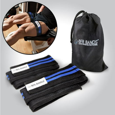Double Wrap Occlusion Training Bands For Legs & Calves, 3 Inch Wide Knee Wrap Style Bands, Blood Flow Restriction