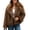 Yellow, variant on MexChoioe Womens Belted Faux Fur Winter Jacket Lapel Collar Long Sleeve Mid Length Relaxed Outer Coat for Womens