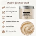 thumbnail image 3 of Coconut Body Scrub - Natural Sea Salt Exfoliator for Soft & Smooth Skin, Deep Cleansing & Revitalizing Body Skin Care, Hydrating Treatment for All Skin Types, 4.23oz (120g), 3 of 8