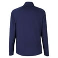 thumbnail image 5 of CORE365 CE418 Men's Origin Performance Pique Quarter-Zip Pullover-Classic Navy Heather/ Carbon-XL, 5 of 6