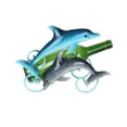 thumbnail image 2 of Three Star Import & Export ZL717 12 x 9 in. Dolphins Wine Bottle Holder, 2 of 3