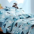 thumbnail image 3 of Sleep Zone Kids Twin Bedding Comforter Set - 5 Pieces Super Cute & Soft Bedding Sets & Collections with Comforter, Sheet, Pillowcase & Sham - Fade Resistant Easy Care (Little Fish), 3 of 6