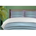 thumbnail image 4 of Ambesonne Retro Duvet Cover Sets, Zig Zag 80s Party Theme, 2-King, Lilac Blue, 4 of 7