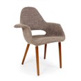 thumbnail image 1 of Chaise taupe organique Plata Décor Import, 1 of 3