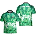 thumbnail image 5 of Personalized Name Bowling Jersey 3D, Custom Bowling Shirts for Team, Bowling Shirt Unisex for Men & Women (Cyan, S), 5 of 7
