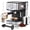 Silver & Black, variant on GEVI 20 Bar Stainless Steel Espresso Machine with Milk Frother Wand and Dual Temperature Control, GECME403L-U