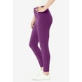 thumbnail image 3 of Woman Within Plus Size Stretch-Cotton Knit Pull-On Leggings, 3 of 6