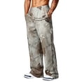 thumbnail image 5 of Havenx Camo Sweat Pants for Men Wide Leg Dry Leaf Print Elastic Waist Sweatpants with Pockets Open Bottom Camouflage Trousers Jogger Gym Workout Hiking Casual Loose Fit Clothes,Earthy Yellow L, 5 of 7