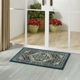 thumbnail image 2 of Mainstays Traditional Persian Teal Blue Print Indoor Accent Rug, 1'8"x2'10", 2 of 7