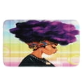 thumbnail image 2 of 3Pcs Africa Girl Bathroom Set Toilet Lid Cover + Floor Pedestal Rug + Non-slip Pad Mat Carpet Home Decor Gift, 2 of 7