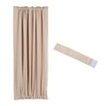thumbnail image 1 of Unique Bargains Rideau Occultant pour Porte, 54 Pieds L x 72 Pieds L Rideau de Porte pour Fenêtre Française 1 Panneau, Beige, 1 of 7