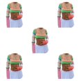thumbnail image 3 of Qarigey Patrón de rayas clásico colores surtidos M, 3 of 6