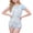 Dr.Bunny, variant on Women Cotton Short Overalls Shortalls Printed Onesie Sky Blue XS