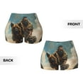 thumbnail image 6 of Athletic Shorts for Women, desert Man Shepherd Dog Seam Womens Shorts High Waisted Sport Running Workout Gym, 6 of 8