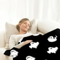 thumbnail image 5 of Xuniizn Halloween Throw Blanket Throw Size Cozy Fleece Blanket - 300GSM Ultra Soft Microfiber Printed Blanket for Halloween Decor, Halloween Gifts for Kids & Adults, 5 of 7
