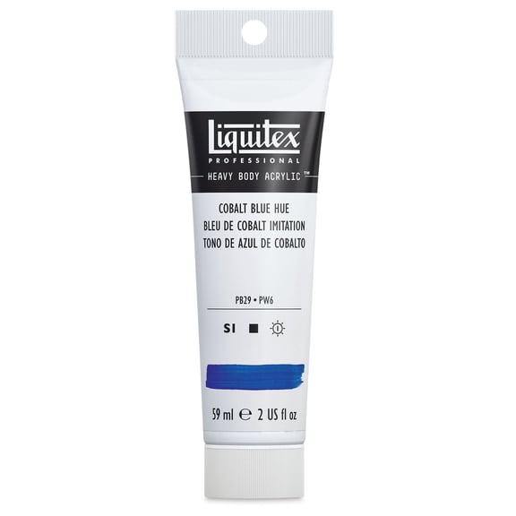 Liquitex Heavy Body Artist Acrylics - Cobalt Blue Hue, 2 oz Tube