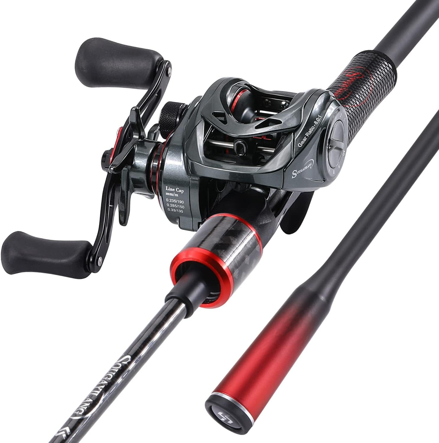 Abu Garcia Ambassadeur 7000 Baitcast Fishing Combo, 7' Medium