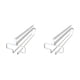 thumbnail image 1 of Estante para copas de vino Bearachild colgante de hierro sin perforaciones 2piezas Blanco, 1 of 6