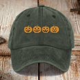 thumbnail image 1 of Ladies' Hard Top Baseball Cap High Top Big Head Circumference Cap Solid Color Hat Black Color Small Face Baseball Caps hats for men Green, 1 of 3