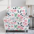 thumbnail image 2 of Qpednta Flowers Recliner Chair Covers Polyester Couch Covers with Side Pocket Stretch Furniture Protector for Living Room Farmhouse Home 4‑Piece Set, 2 of 7