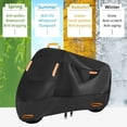 thumbnail image 3 of CUITING Housse de Moto Bandes Réfléchissantes Résistantes à l'Eau et aux UV Protection Extérieure, 3 of 7