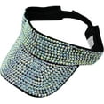 thumbnail image 2 of CoCopeaunt Bling Sun Visor Hat for Women Empty Top Sun Hat Girls Shiny Sun Hat Baseball Cap Rhinestone Cap Wide Brim for Tennis Golf, 2 of 7
