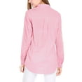 thumbnail image 5 of INSPIRE CHIC Women's Button Down Roll-up Long Sleeves Lapel Collar Shirts S Pink, 5 of 6