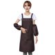 thumbnail image 4 of Delantal con espalda en H y bolsillo frontal para cocina. Delantal ajustable y cómodo con espalda cruzada para hombres y mujeres. Delantal impermeable de lona de poliéster de gran tamaño para el, 4 of 5
