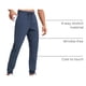 thumbnail image 4 of Pantalones Joggers CRZ YOGA 30" Azul con Bolsillos Pequeños, 4 of 7