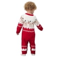 thumbnail image 5 of Douhoow Baby Christmas Sweater Jumpsuit Unisex Infant Elk Printed Knitted Romper, 5 of 9