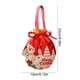 thumbnail image 3 of Bolsa de Regalo con Cordón Ajustable con Diseño de Manzanas Navideñas | Bolsa de Tela para Dulces | Multicolor | 13×23Cm | 1 Unidad, 3 of 6