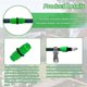 thumbnail image 5 of Expandable Garden Hose Repair Kit 10PC Dual-Channel Hose Female Male Connectors Pockets Hose for 3/4In 5/8In Garden Hose, 5 of 5