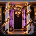 thumbnail image 5 of Halloween Garland, 5.9FT LED Battery Operated Artificial Vine for Door, Window and Fireplace, Gothic Halloween Home Decor, Design A, Black, 5 of 10