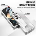 thumbnail image 3 of Samsung Galaxy Z Fold 6 Case with Stand Function, Shock-Resistant Protective Case, Full-Cover Design, Built-in Screen Protector Silver, 3 of 7