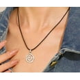thumbnail image 5 of Y2k Star Swirl Rock Guitar Layered Spiral Necklace Goth Vintage Punk Y2k Jewelry for Men and Women, 5 of 5