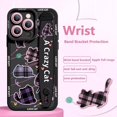 thumbnail image 2 of Deluxe Case Applicable Iphone 15 14 13 12 11 Pro Max X XR Xs 78 Soft Silicone Cell Phone Anti-fall Plaid Kitty Protective Cover, 2 of 5