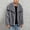 COAT - Dark Gray, variant on Lekwk Mens Fuax Fur Coat Keep Warm Furry Coats Lapel Long Sleeve Cardigan Oversize Stylish Solid Color Jackets Fall Winter Casual Thermal Outerwear