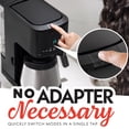 thumbnail image 5 of Gourmia 2-in-1 Coffee Maker, Single Serve Pod + 12 Cup Drip, K-Cup Compatible, Black, 5 of 10