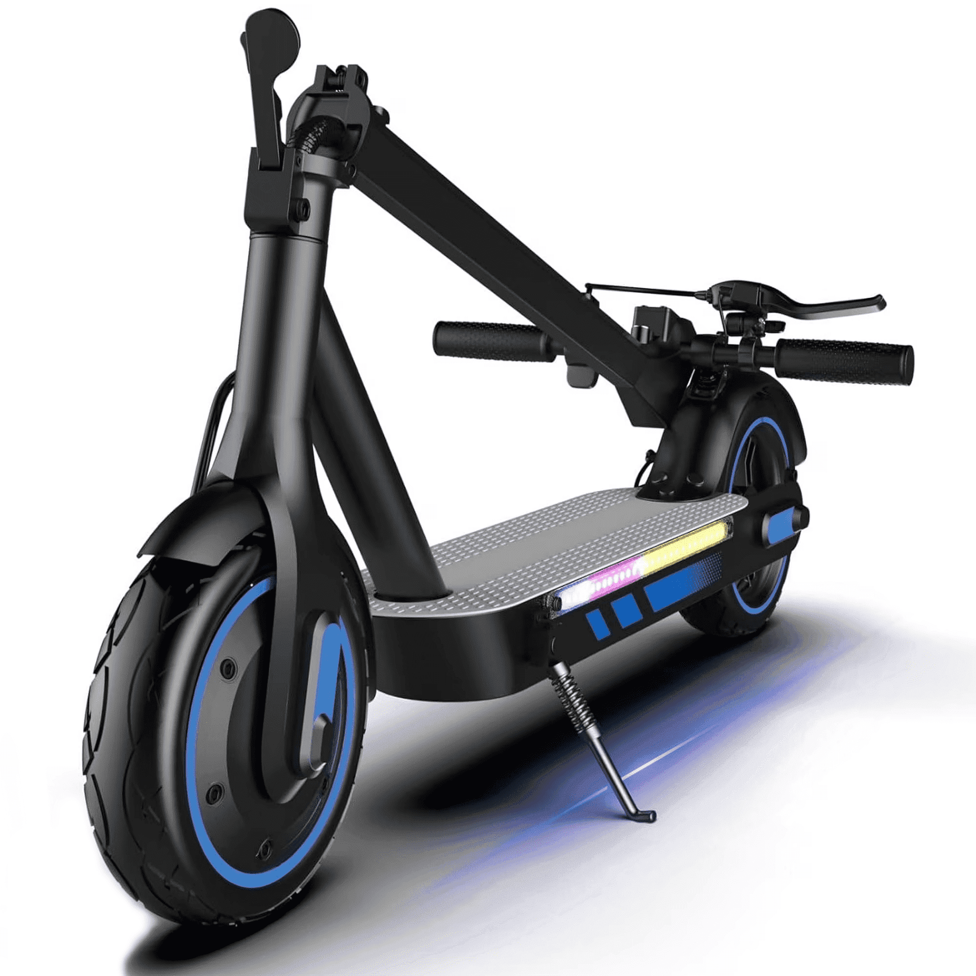 Electric Motorized Scooter for Adults Foldable,Fast Speed 25mph and Long Range 30miles 10" Solid Tires Teens E-Scooter for Commuter,600W Motor