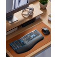 thumbnail image 4 of Ergonomic Wireless Keyboard Mouse, ProtoArc EKM01 Plus Full Size Ergo Bluetooth Keyboard Mouse Combo, Split Design, Wrist Rest, Multi-Device, Recharge, 4 of 9