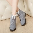 thumbnail image 7 of Wavsuf Winter Boots for Women on Fashion Short Ankle-High Cotton Flat Gray Shoes Size 38, 7 of 7