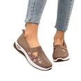 thumbnail image 4 of Women Casual Shoes Soft Sole Canvas Shoes Slip On Casual Shoes Breathable Daily Footwear Comfortable For Ladies All Day Wear ,Us Size:6, 4 of 9