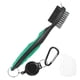 thumbnail image 1 of Cepillo de limpieza para palos de golf Uxcell [1PCS] - Limpiador de ranuras de palo de doble cara con línea de extensión retráctil para wedges - [Verde-7.5IN], 1 of 7