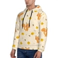 thumbnail image 3 of Sikiie Squirrel And Leaves Men's Hoodie, Essentials Hoodie, Sweatshirt, Pullover Hooded Sweatshirt for Men-Small, 3 of 7