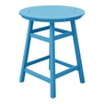 thumbnail image 2 of Costaelm Paradise Outdoor HDPE 35" Round Counter Height Patio Bar Table, Pacific Blue, 2 of 9