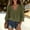 Army Green, variant on HaCpiu Women's V-Neck Lace Blouse, Casual Loose Long Sleeve Ruffle Tunic Shirt, Lightweight Flowy Tie-Front Top with Bell Cuffs, Army Green L